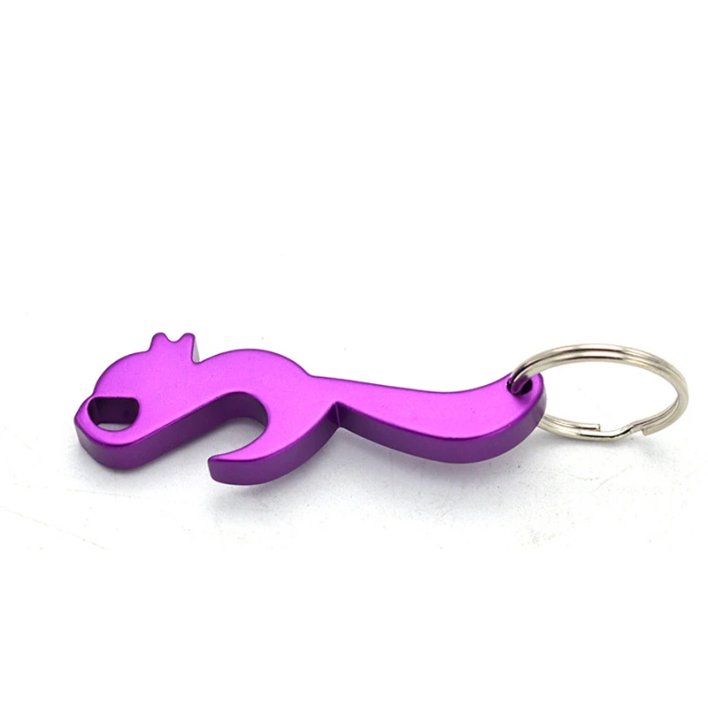 200pcs Beautiful Key Chain Kitchen Aluminum Alloy Universal Bottle Opener Fashion Small Gift Household Multifunction