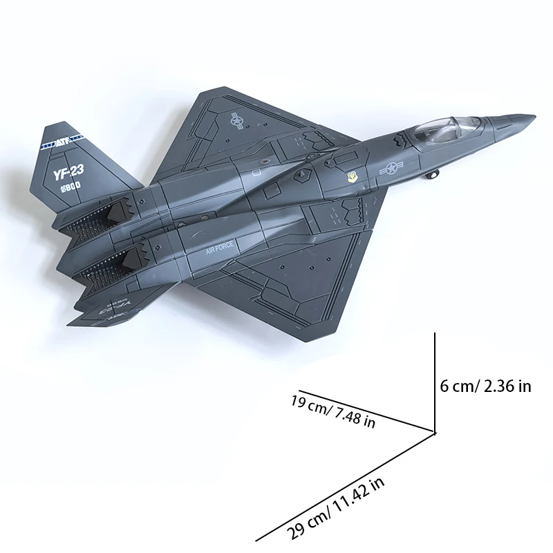 1/72 YF-23 Fighter Prototype Stealth Fighter Assemble Model Black Widow II Military Series Toys For Xmas Gifts Home Collection