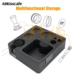 Coffee Tamping Station For 51MM 54MM 58MM Tamper Stand Portafilter Holder Organizer Knock Box Espresso Accessories Barista Tools