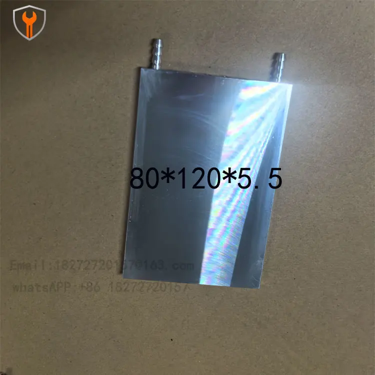 Ultra-thin aluminum water cooling head 6MM thick CPU graphics card semiconductor refrigeration sheet DIY water cooling radiator