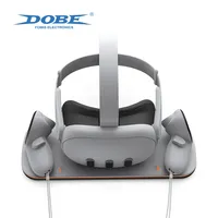 DOBE Fast Charging Station for Oculus Quest 3: Drop-in Headset & Controllers Stand with 2 Rechargeable Batteries TY-3827