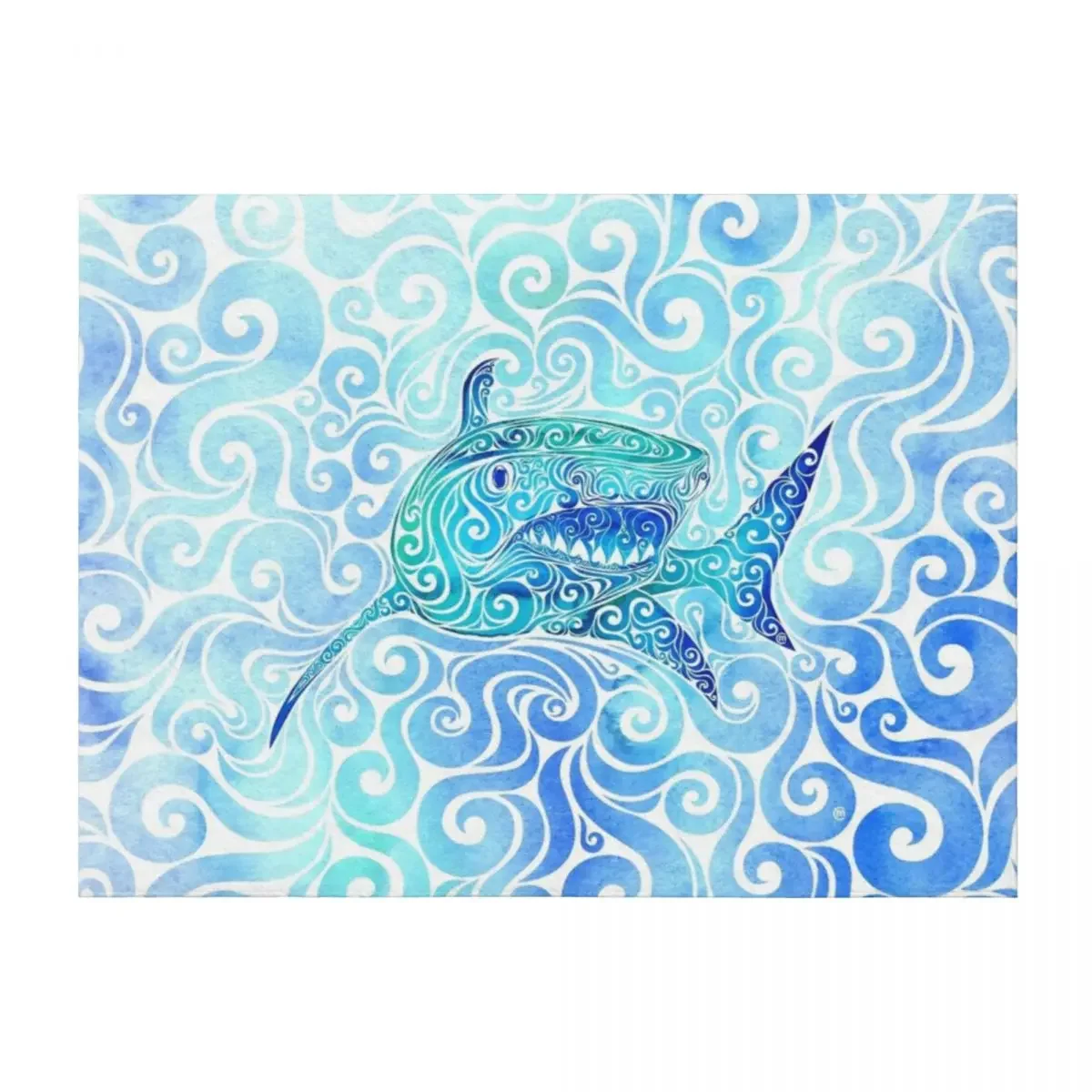 

Одеяло Swirly Shark, мягкие движущиеся тонкие одеяла для спального мешка