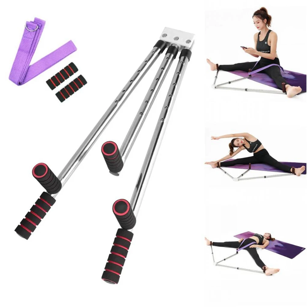 

3 Bar Leg Stretcher Adjustable Split Stretching Machine Stainless Steel Home Yoga Dance Exercise Flexibility Training Equipment