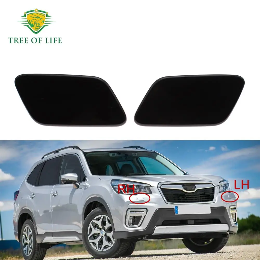 For Subaru Forester SK 2018 2019 2020 Front Headlight Washer Nozzle Cover Headlamp Water Spray Jet Cap Actuator Lid Unpainted