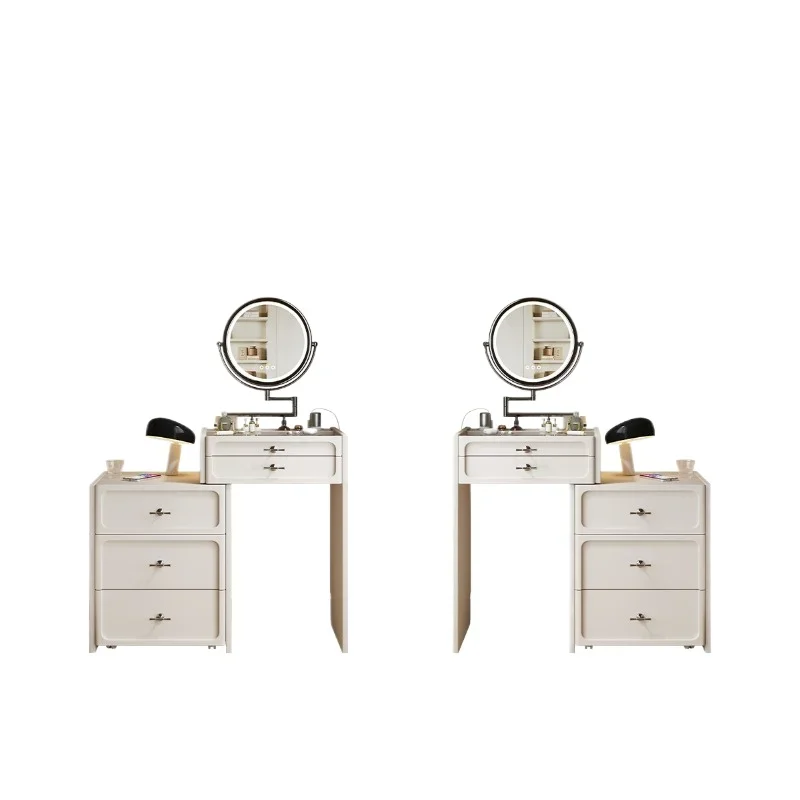 

Dresser bedside table integrated small apartment retractable small 60cm makeup table storage cabinet