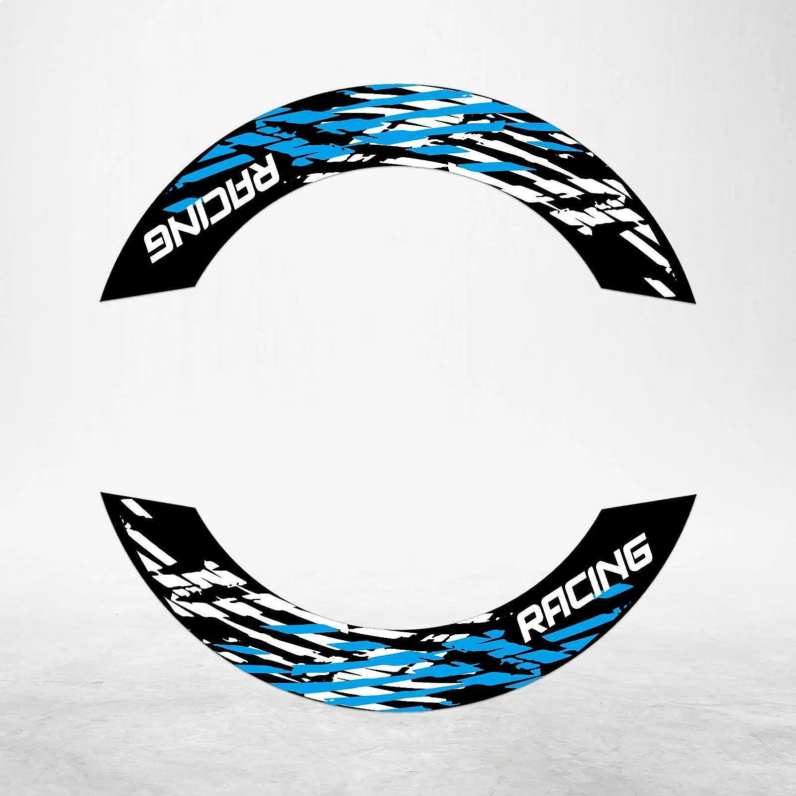 S07B Aqua 2-Piece Rim Wheel Stickers Decals For Bandit 1200 GSF1200 97-00