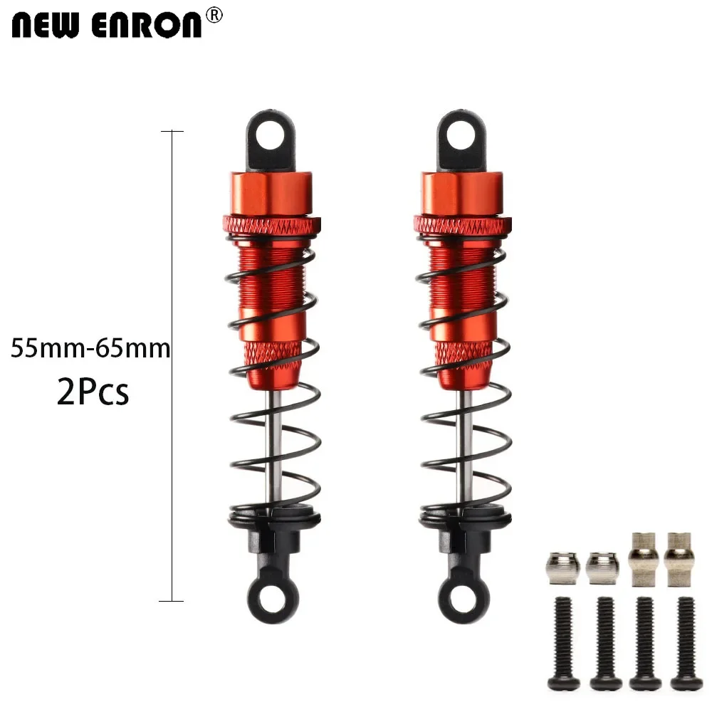 NEW ENRON Alloy Front and Rear 55-65mm 68-88mm OIL Shock Absorber 2PCS For RC Car 1:12 Wltoys 12428 12407 12423 12429 FY03