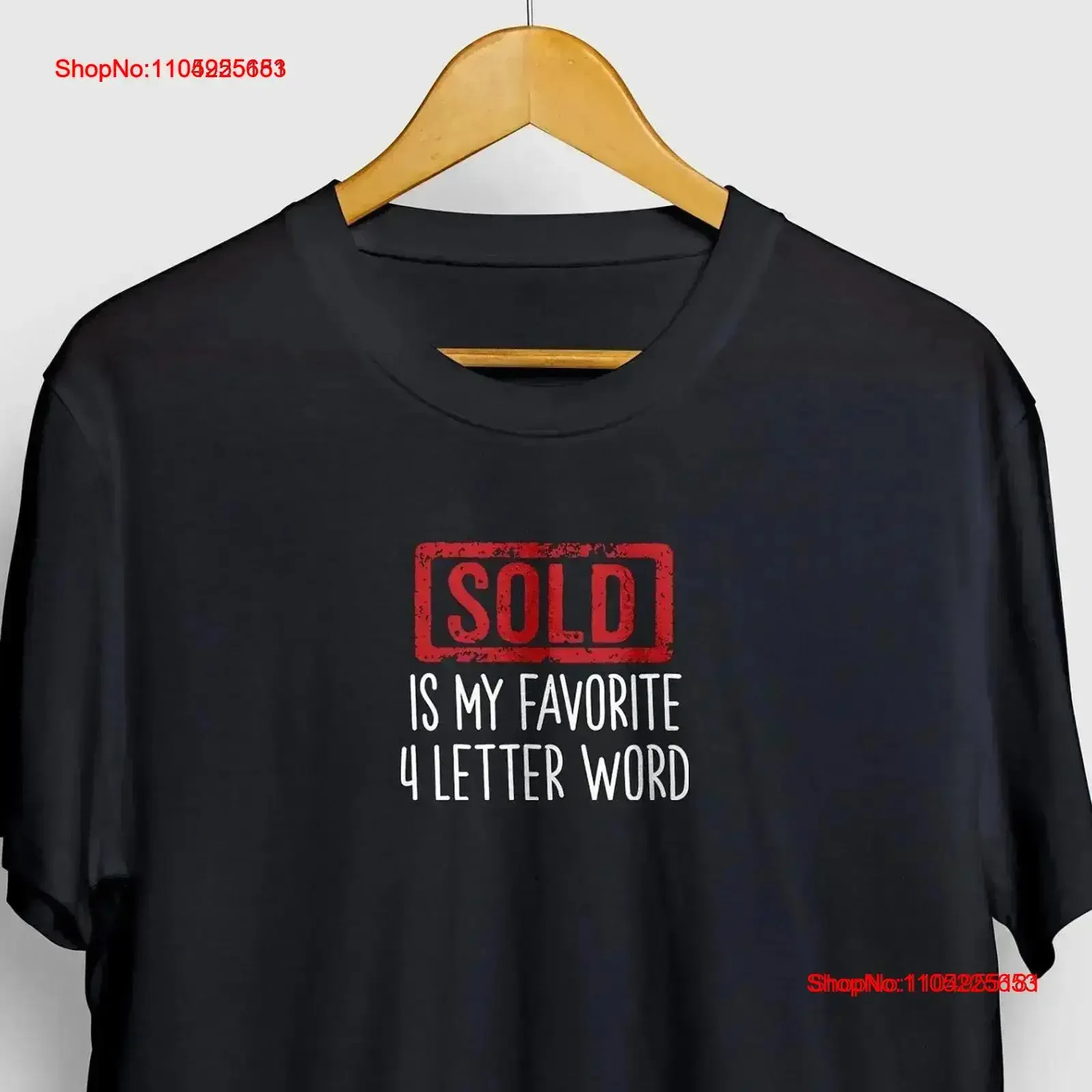 Sold Is My Favorite 4 Letter Word Real Estate Agent Realtor T Shirt Closing vintage Washed Top For Everyday Wear Comfortable