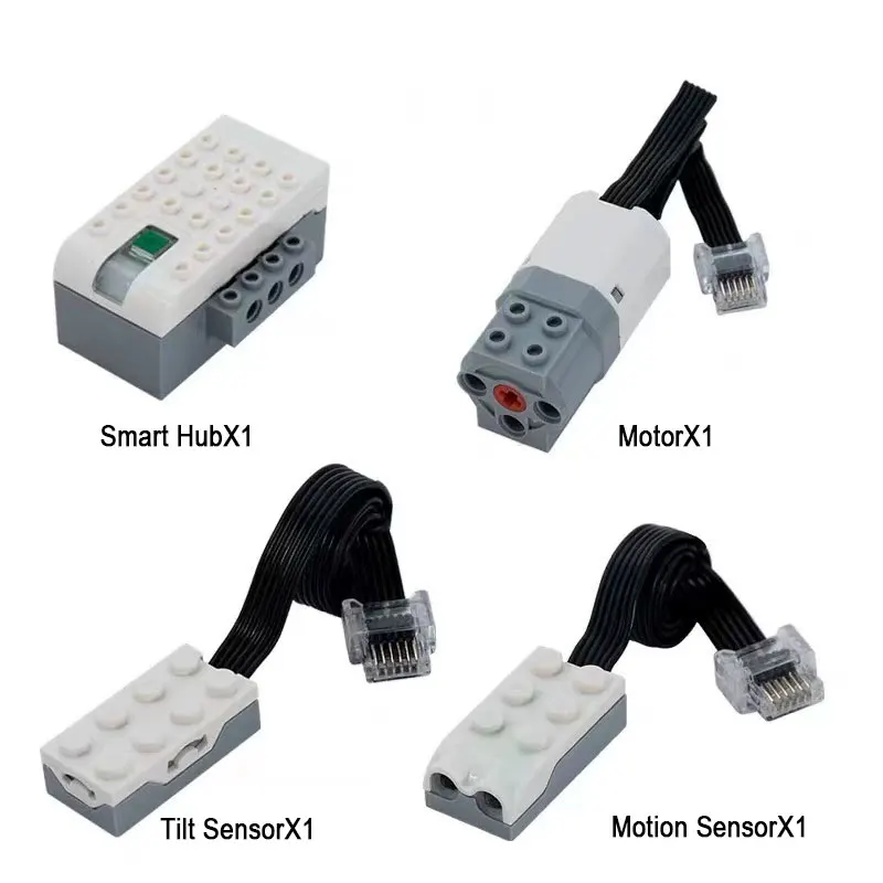 45300 Robotics Parts Set Smart Hub Motor Motion Tilt Sensor Compatible With We2.0 Programming Educational Blocks DIY