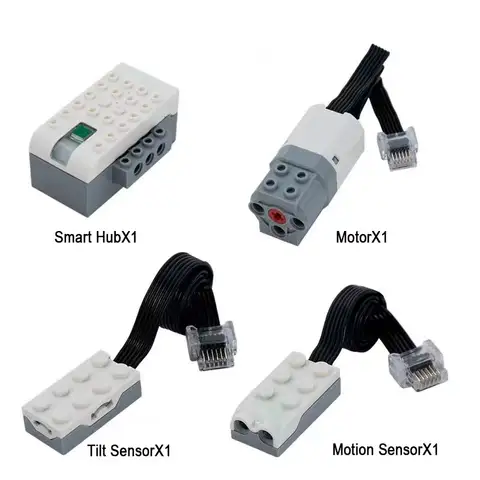 45300 Robotics Parts Set Smart Hub Motor Motion Tilt Sensor Compatible With We2.0 Programming Educational Blocks DIY