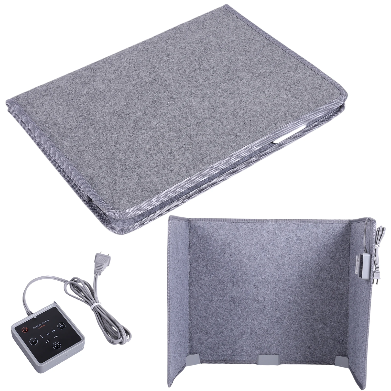 

Бесшумный напольный обогреватель для ног под стол с термостатом и таймером, персональный электрический обогреватель для офиса и дома