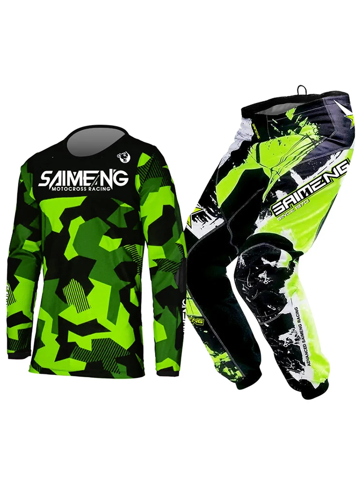 Motocross-Kind-Set, individuelle Nummer, Name, Rennanzug, Motorrad-Trikot und Hose, Kinderkleidung, großer Junge, Mädchen, Jugend, MX-Ausrüstungsset