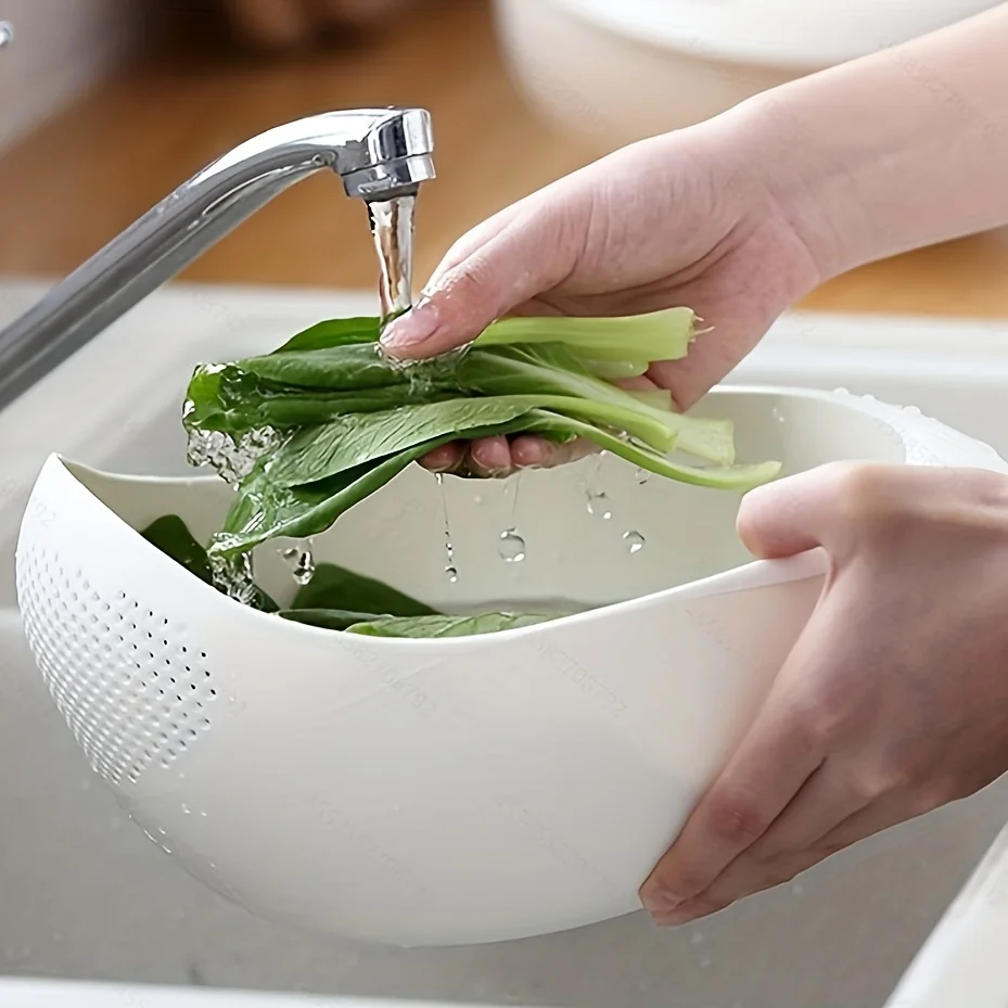 1 Piece of Rice Drainage Basket Rice Filter Fruit and Vegetable Drainage Sieve Kitchen Supplies Small Tools Multi-purpose, image 3