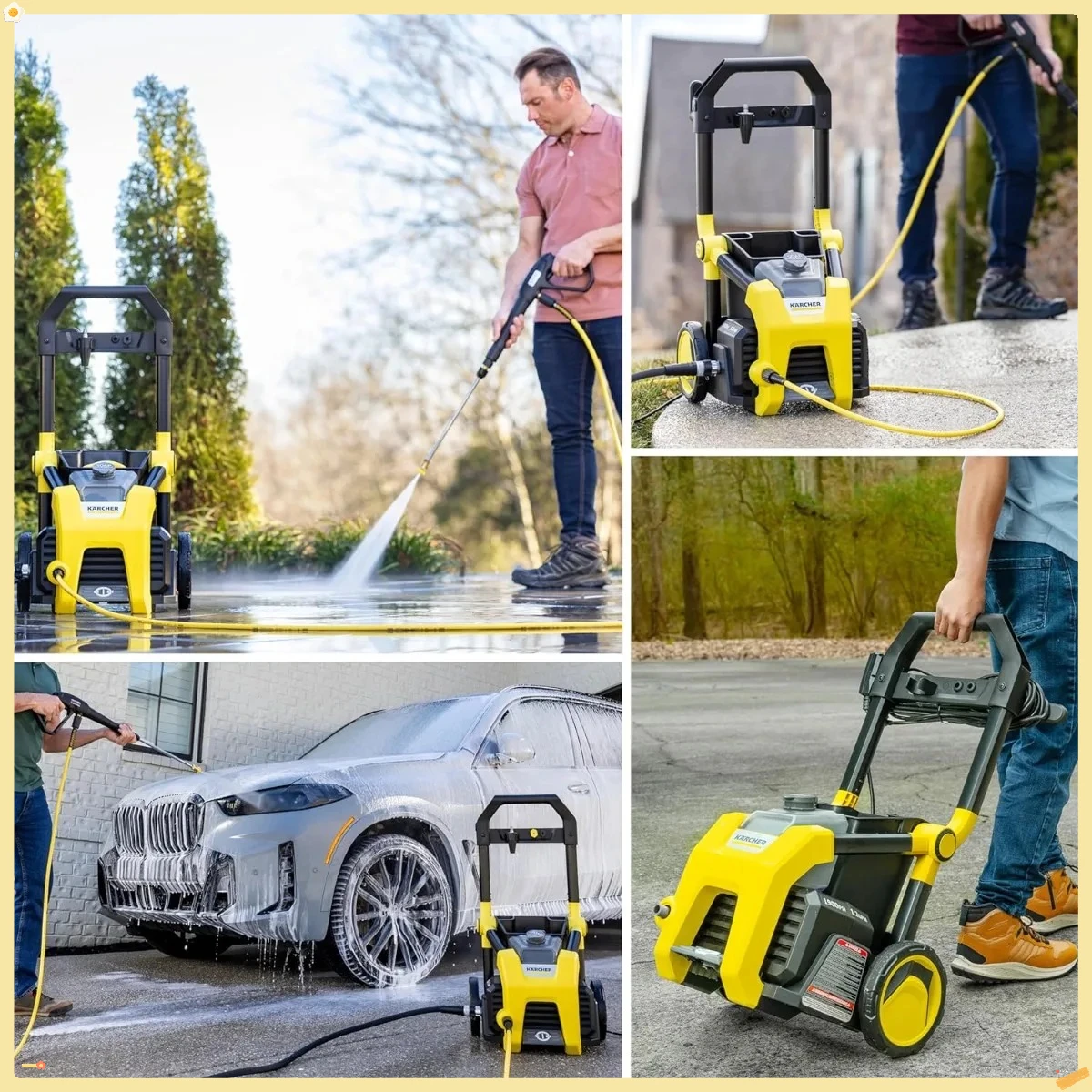 Lavadora de resure K1900PS, 3 boquillas de pulverización, depósito de detergente, para automóviles, entradas, revestimientos, patios, 1,2 GPM