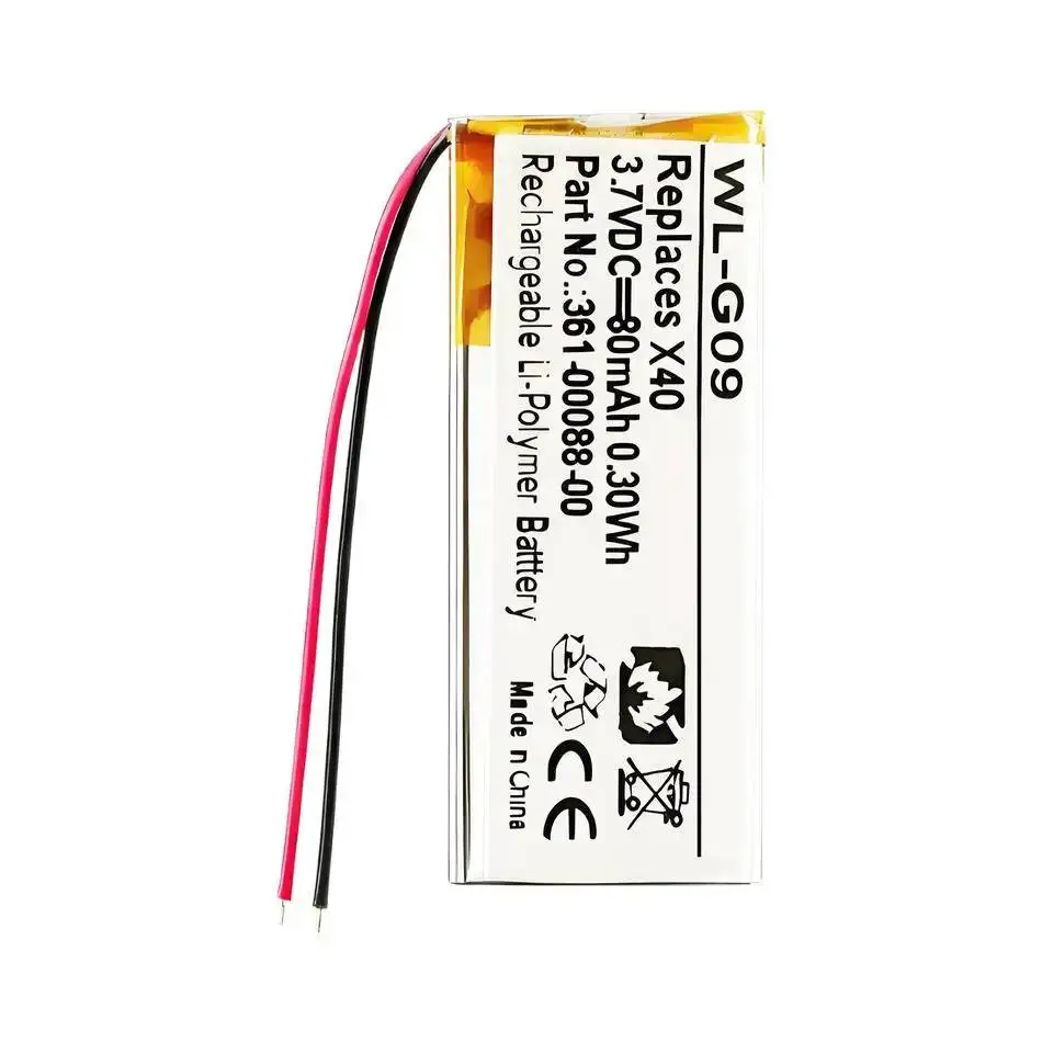 Premium Replacement For Garmin Vivosmart HR HR+ Approach X40 361-00088-00 Watch Battery Good Low-Temperature Performance 80Mah