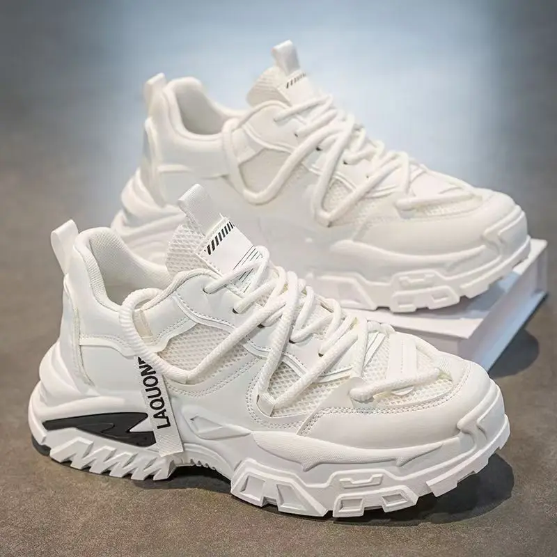 

Mesh Men's Platform Sneakers Breathable Casual Shoes for Men Fashion Male Running Shoes Comfortable Men Tennis Shoe Zapatillas