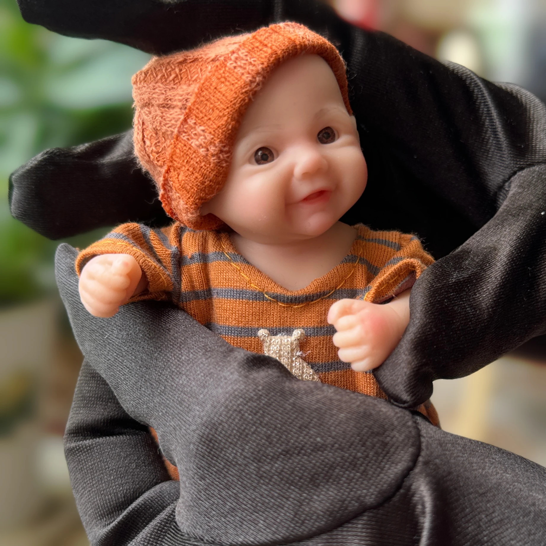 Mini muñeca Reborn de Palma de 6 pulgadas para niños y niñas, cuerpo entero pintado en 3D, muñeca realista de silicona para recién nacidos, juguetes para niños, regalo, bebé Reborn