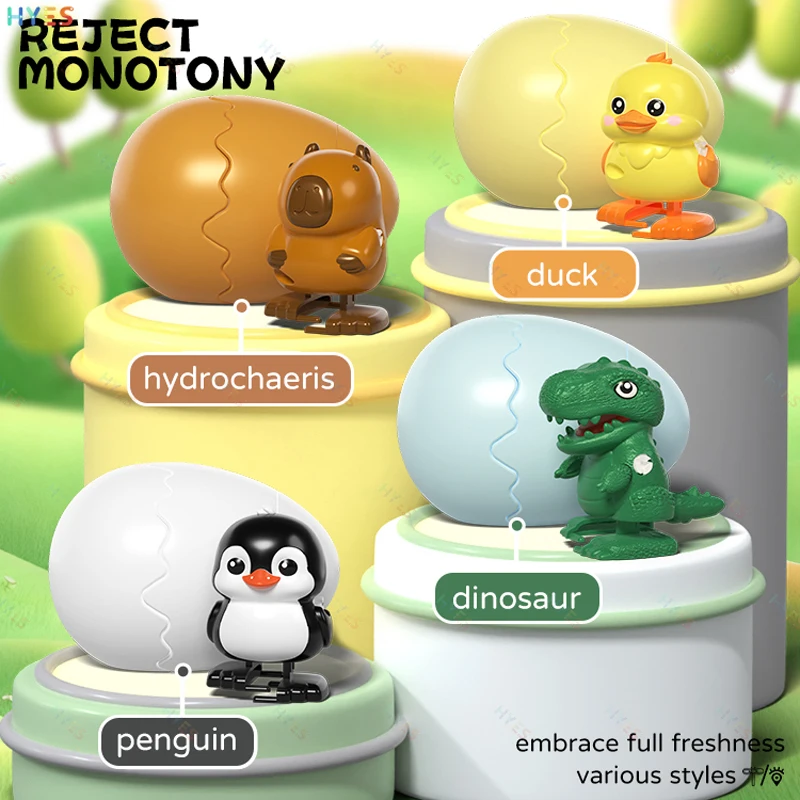 HYES البطريق البيض الكراك المشي يختتم اللعب الإبداعية ترتد الحيوانات الأليفة البيض حاضنة عقارب الساعة اللعب لطيف متعة الاطفال لعبة الهدايا للمهرجان #2