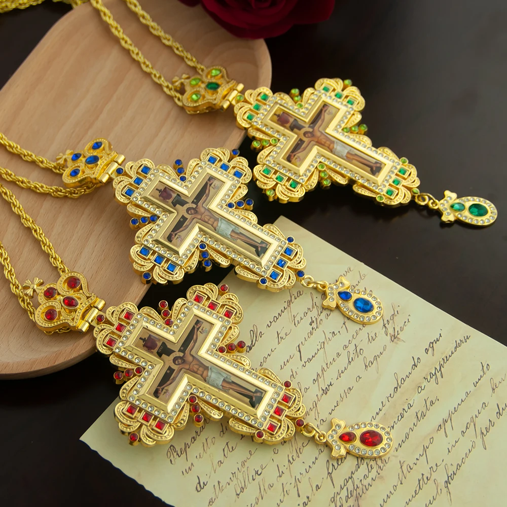 Eastern Orthodox Church Souvenir Pendant Ritual Supplies Jesus Cross Pendant Father Decorative Pendant