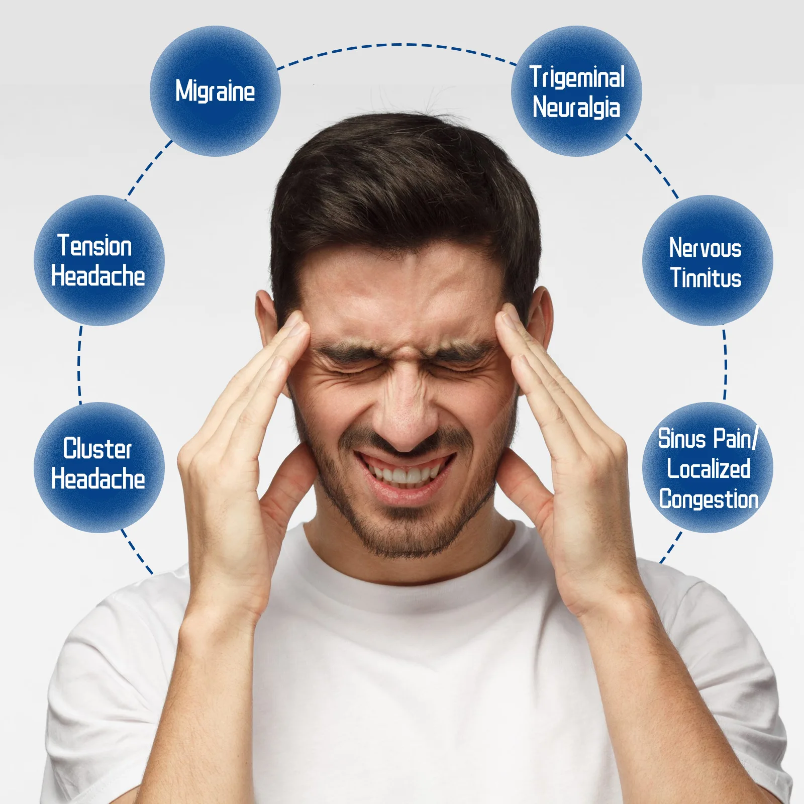 Nervous Tinnitus Treatment Patch Ringing Buzzing Relief Headache Hearing Loss Deaf Ear Pricking Pain Brain Relax Medical Plaster