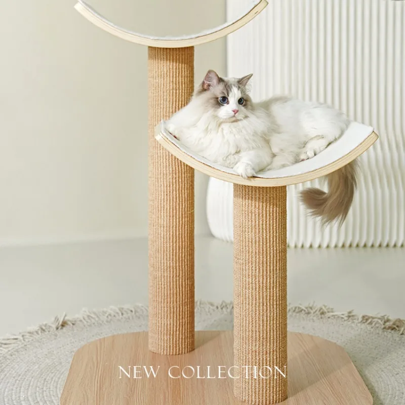 Wooden Cat Towers, Scrapers for Narrow Spaces, Scratcher Tower, Tree Carrier, Training Supplies, House Accessories, Pet Products