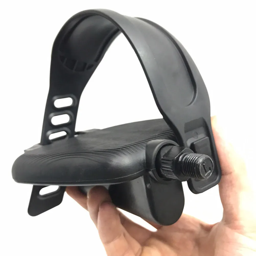 

Bike Pedals Fitness Non Slip Rubber Straps Adjustable Length Easy Assemble Disassemble Outdoor Indoor Cycling