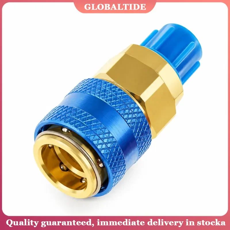 R134A Low High Auto Car Quick Coupler Connector Brass Adapters Car Air Conditioning Refrigerant Adjustable AC Manifold Gauge