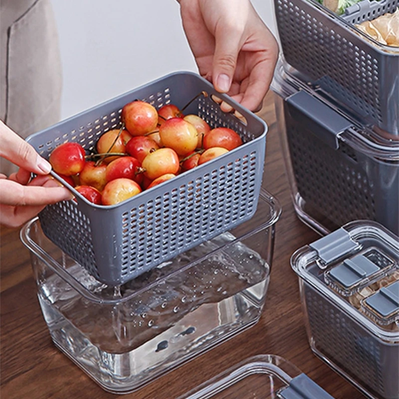 for Fresh Keeping Storage Organizing Box Fruit Container Convenient Bi