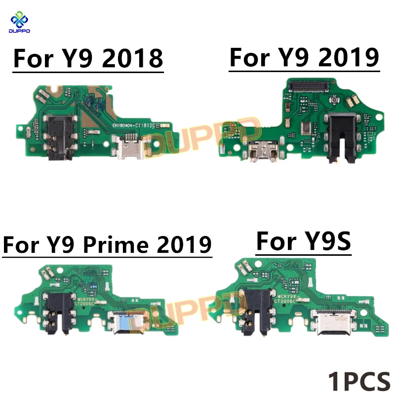 

USB-зарядка для HuaWei Y9 Prime 2019 2018 Y9s, разъем для зарядного устройства, плата с микрофоном, запчасти для микрофона, гибкий кабель