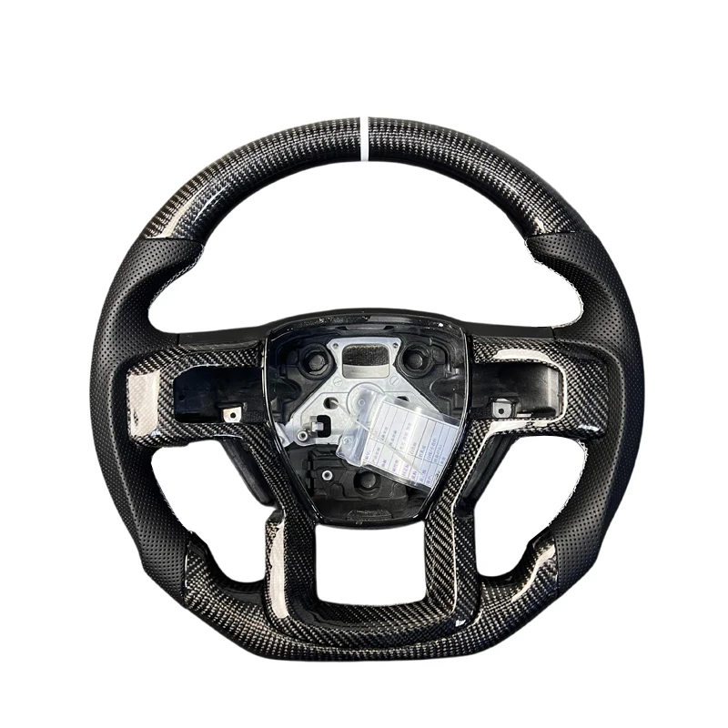 

Luxury Custom Carbon Fiber Steering Wheel Suitable for Ford Raptor F150 Car Steering Wheel