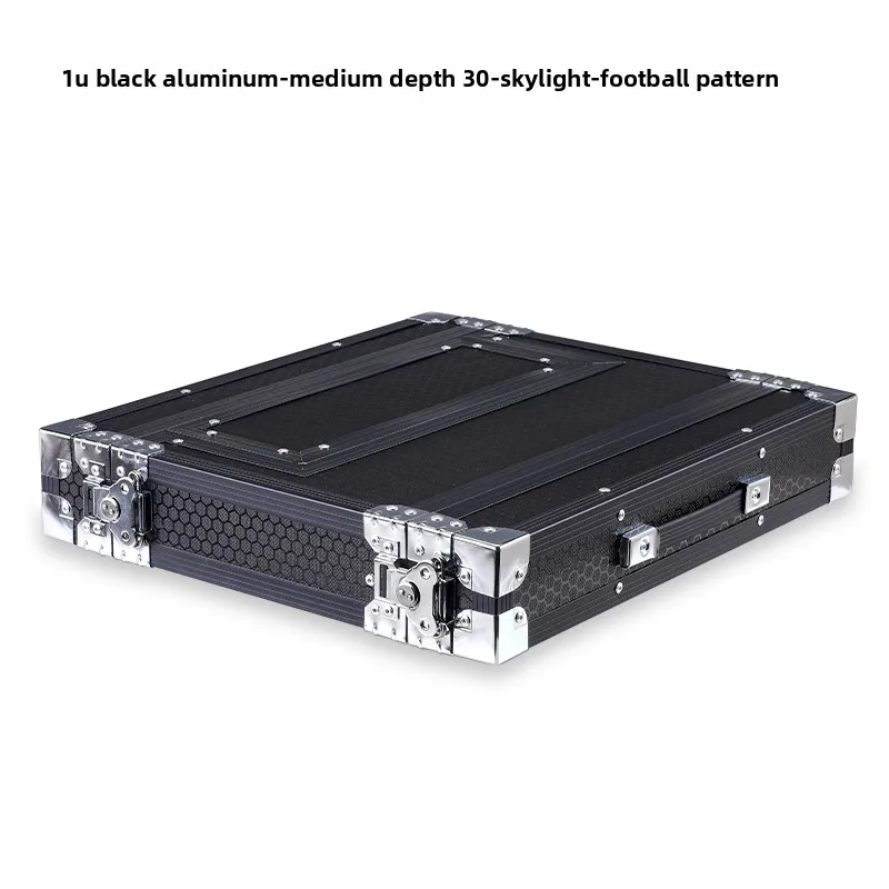 Imagen 5: Gabinete de Aluminio 1U para Receptor de Micrófono Inalámbrico, Estuche de Almacenamiento para Uno o Dos Micrófonos, Chasis para Equipo de Audio