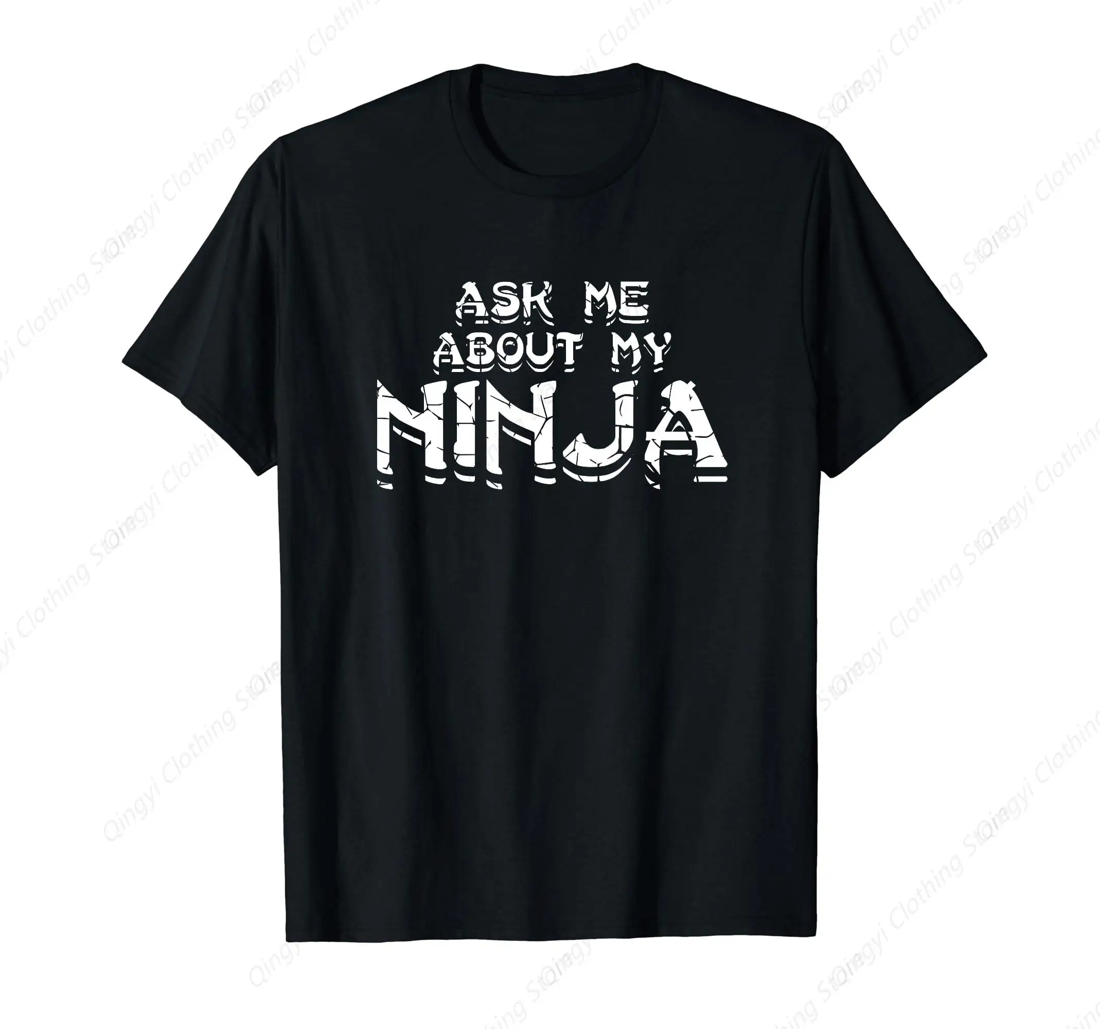 Pregúntame sobre mi disfraz de ninja camiseta de regalo