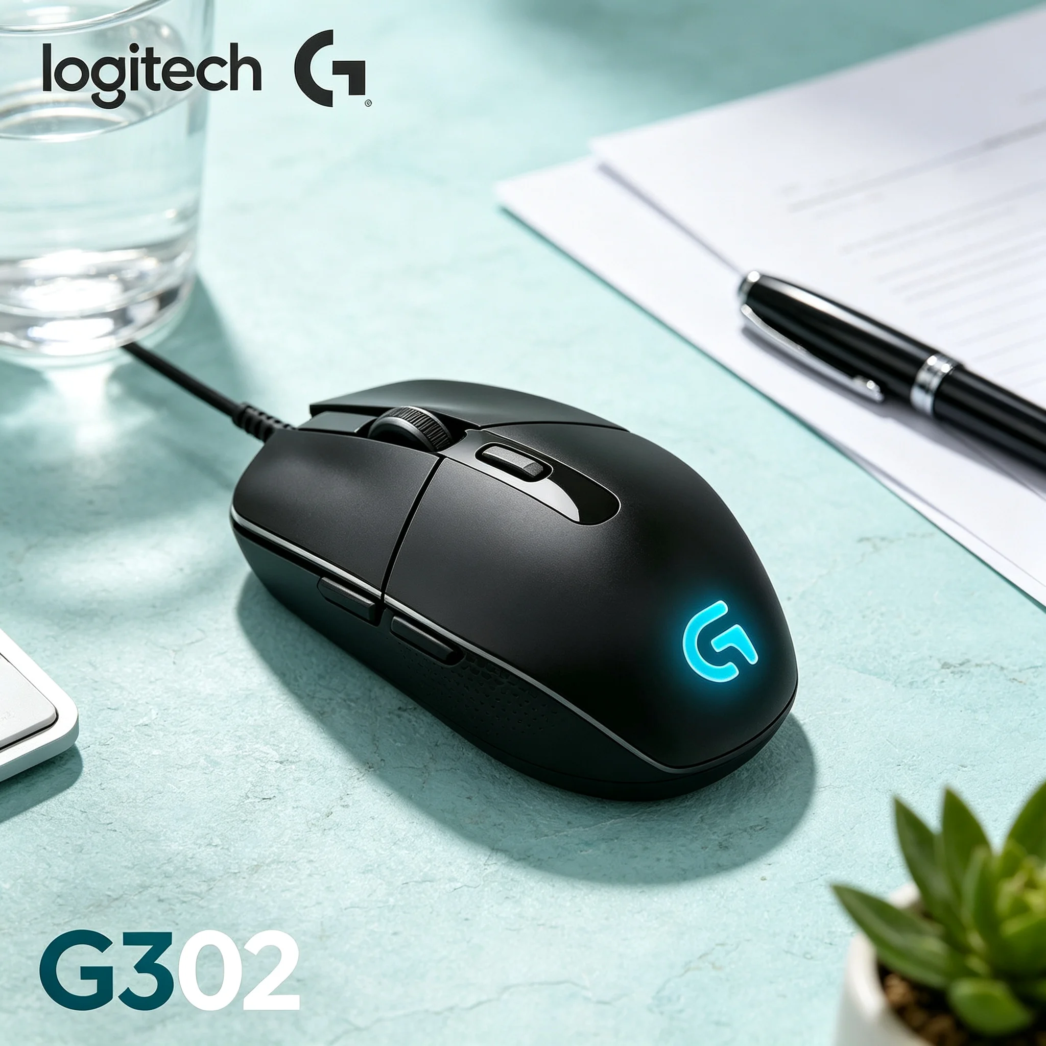 Logitech G302 RGB Wired Gaming Mouse 4000DPI Adjustable Sensor Ergonomic Mouse for CS2 Valorant PUBG LOL Laptop Desktop Gamer