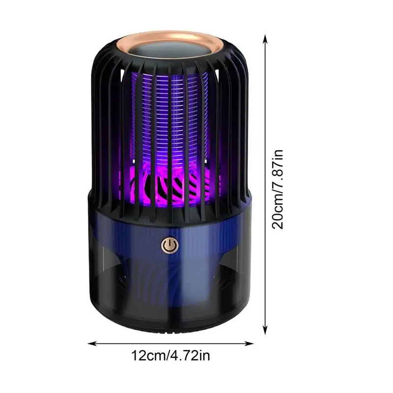 Trappola per mosche elettrica Trappola per mosche elettrica silenziosa Trappole per mosche Zappers efficienti Trappola per mosche domestica con controllo della mosca a luce viola