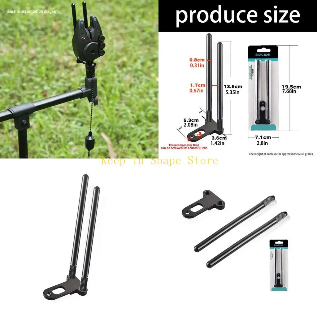 U1JC Compacts Fishing Rod Wind Stabilizer Aluminum Alloy Fishing Wind Guard Tool