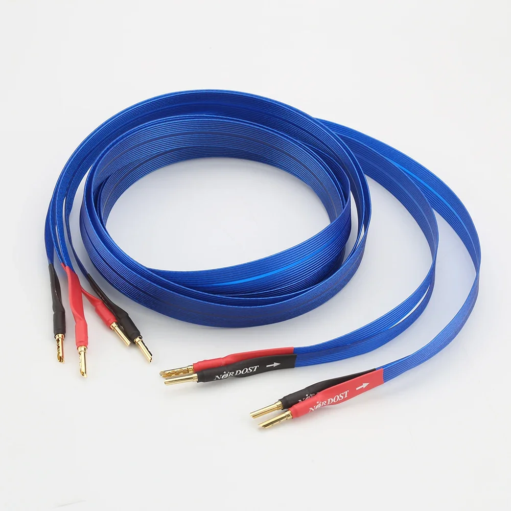 

Nordost Blue Heaven Speaker Cable Silver Plated OFC Loudspeaker Wire Flat Hifi Audio Line Audiophile Cord for Amplifier DVD CD