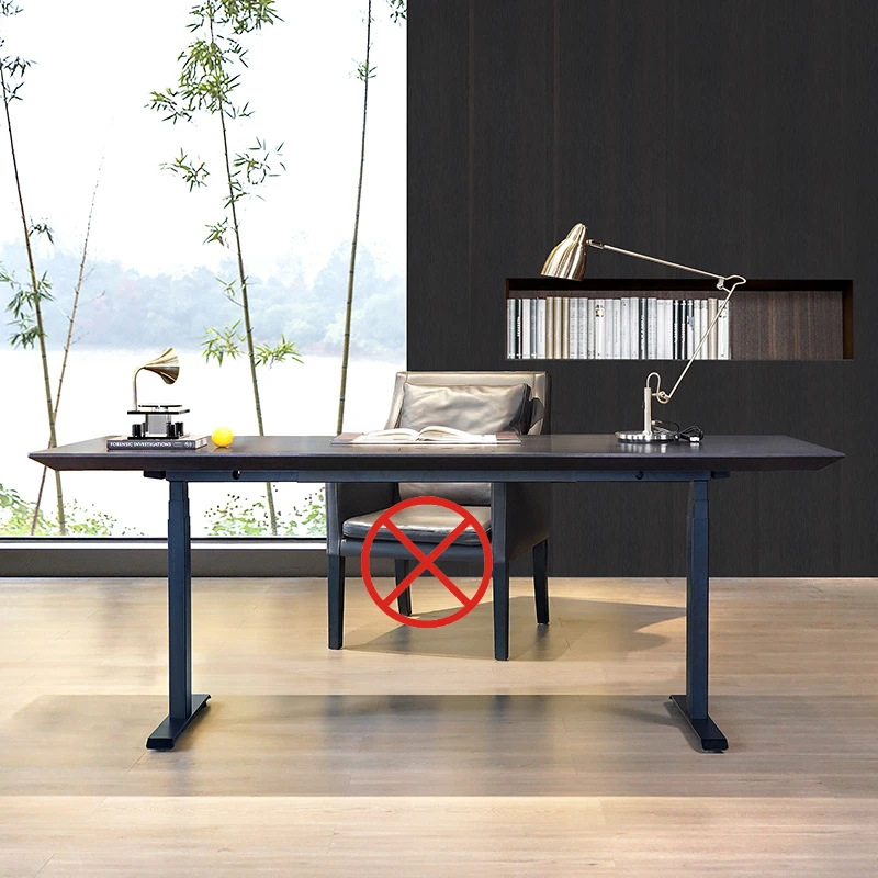 Height-adjustable Office Desks Minimalist Italian-style Light Luxury Office Desks Writing Furniture Mesa De Trabalho YS40CC