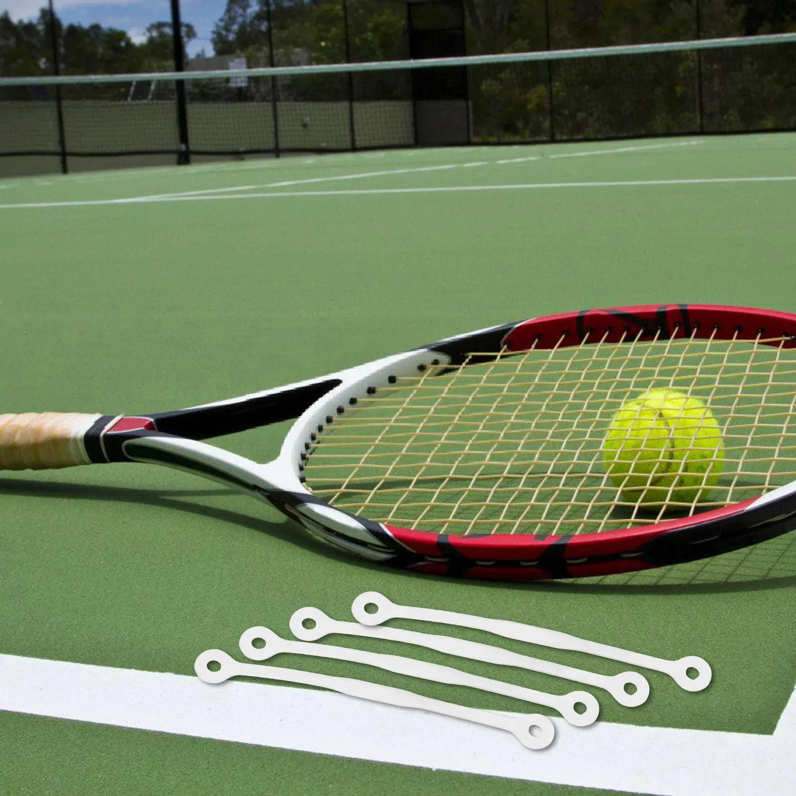 

5Pcs Tennis Racket Dampener Vibration Absorber Shock Absorption for Enhanced Playing Experience Tennis Racket Vibration Dampener