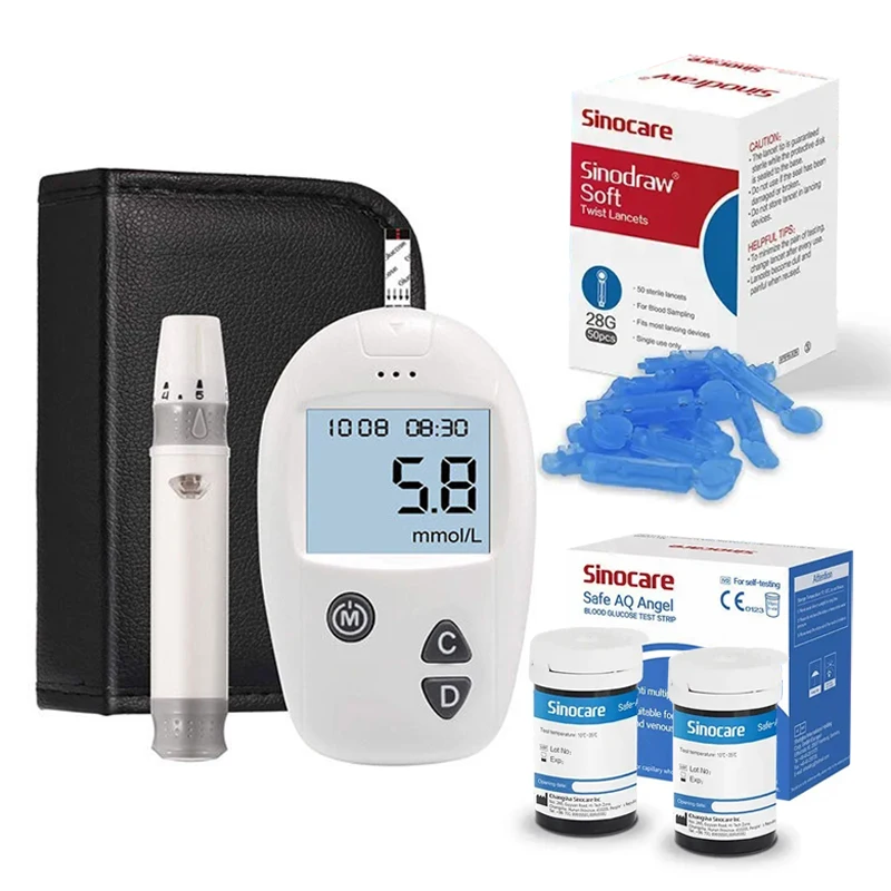 

Medical Blood Sugar Gluco Meters Diabetes Tester Monitor Portable Glucometer Or Test Strips Lancet Blood Sugar Indicator Paper