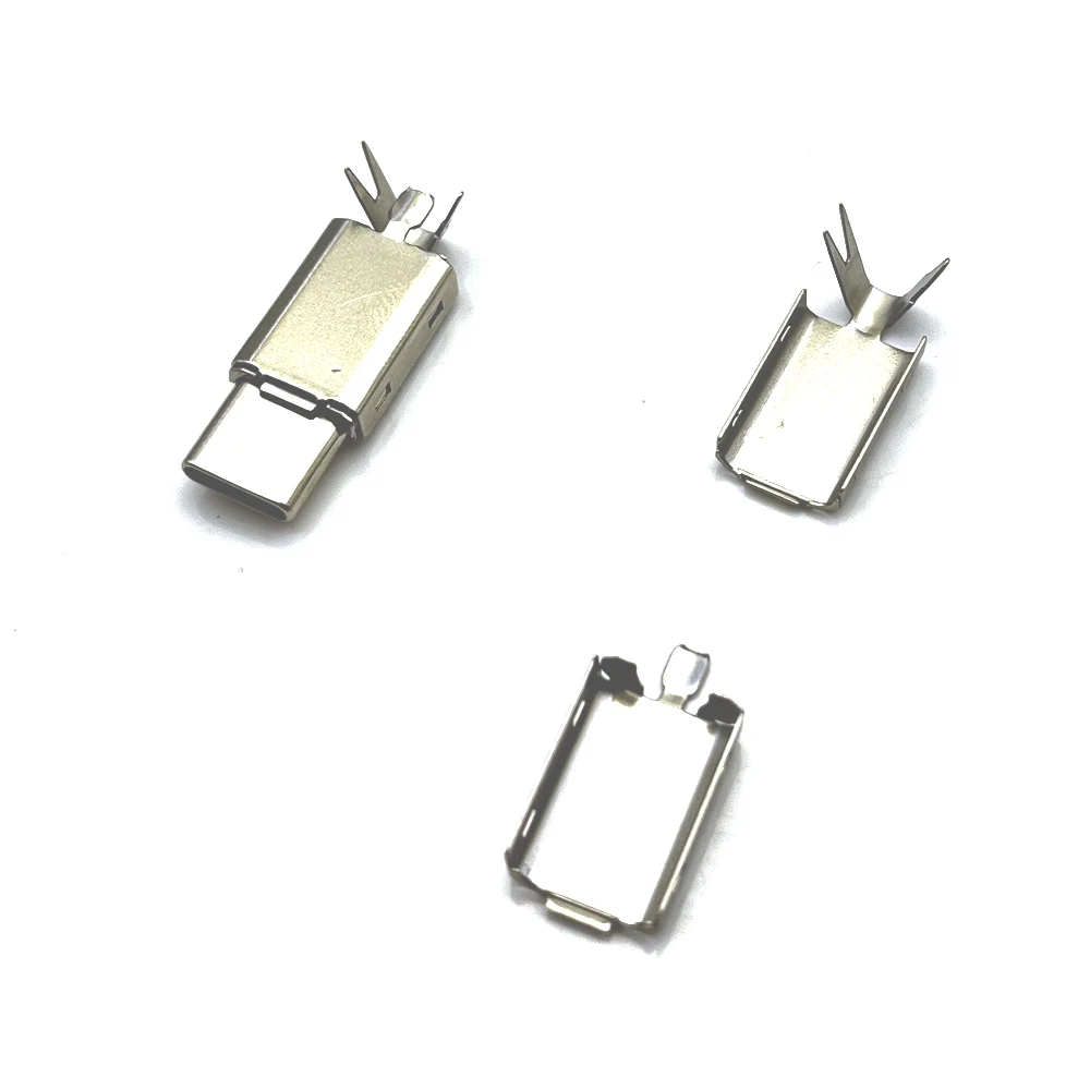 

10sets type-C connector Male plug plastic insulation shell accessories USB type c shell data cable charging cable metal shell