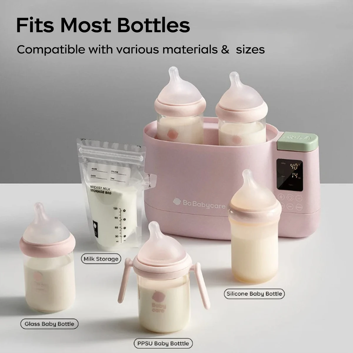 Bc Babycare 5-in-1 Electric Bottle Warmer  Fast Baby Bottle Warmer,Smart Temperature Control Breast Milk Multifunction Warmer,