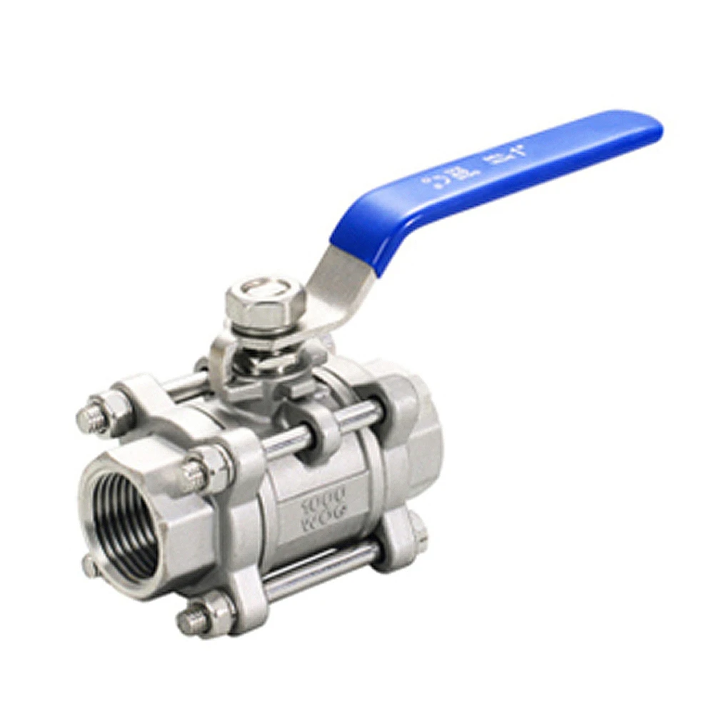 

1/2" Stainless Steel BSP Thread Ball Valve DN15 Three-piece Ball Valve For Use With Liquids And Gases