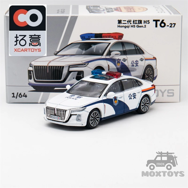 

XCarToys 1:64 Hongqi H5 Police Diecast Model Car