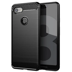 Pixel 3 XL Case for Google pixel 3 3a xl Shockproof Non-Slip Silicone Phone Cover For pixel 3xl Soft Carbon Fiber Cases