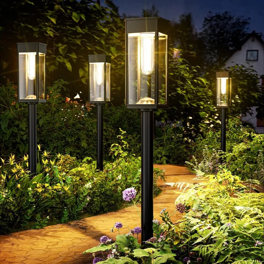 

Solar Pathway Lights Outdoor 8 Pack Bright Solar Lights Outdoor IP65 Waterproof Solar Garden Lights Solar Powered Landscape Lig