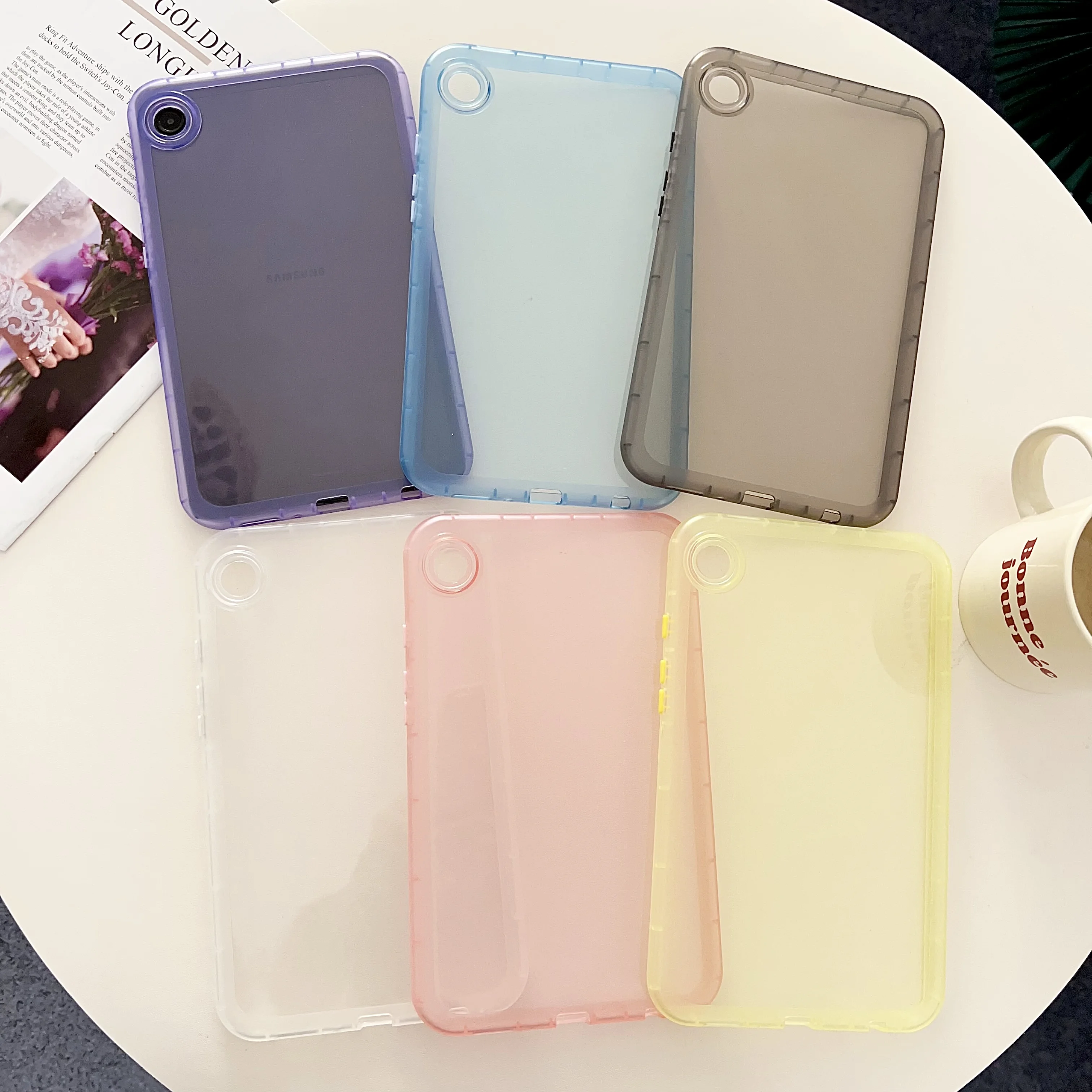 

﻿Transparent Case for Samsung Galaxy Tab S10 Plus A9 A8 A7 A 2019 T290 S9 FE+ S8 S7 S6 Lite 2020/2022/2023/2024 Tablet Cover