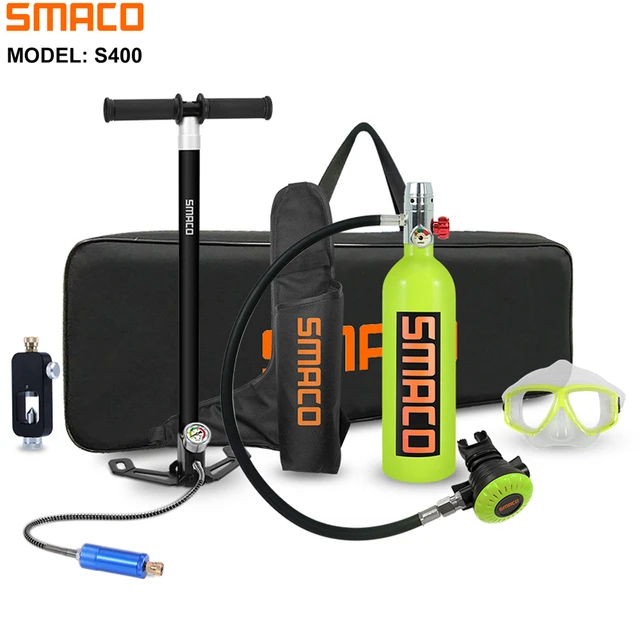 Smaco-lung酸素ボンベダイビングタンク、水中探検、緊急救助、プロのシュノーケル機器 - AliExpress