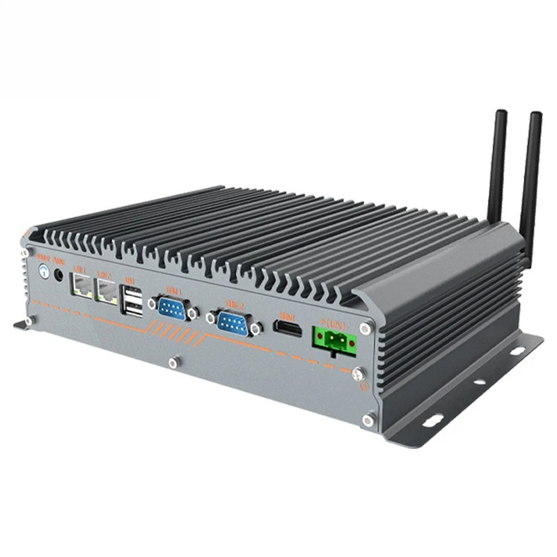 All-aluminum miniature industrial computer fanless fully enclosed embedded mini industrial computer