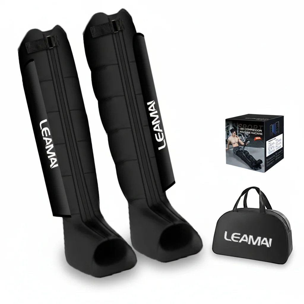 

Air Compression Recovery Boots, 4 6 8 Cavity ABS TPU Electric Lymphatic Drainage Massage Machine, Wireless Foot Leg Massager