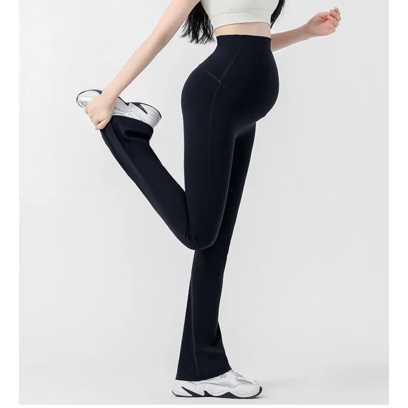 Spring Summer New Collection Pregnant Women Pants Ladies Shark Pants Belly Slim Bottom Flare Pants Maternity Clothes